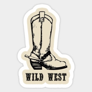 Western Era - Wild West Cowboy Boots 2 Sticker